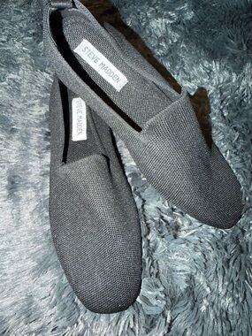 NWOT or box Steve Madden women’s  7.5 Black Slip-On Loafers